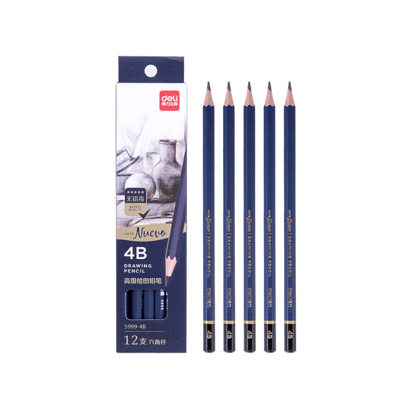 Lapiz Grafito 4B Paquete 12 Deli