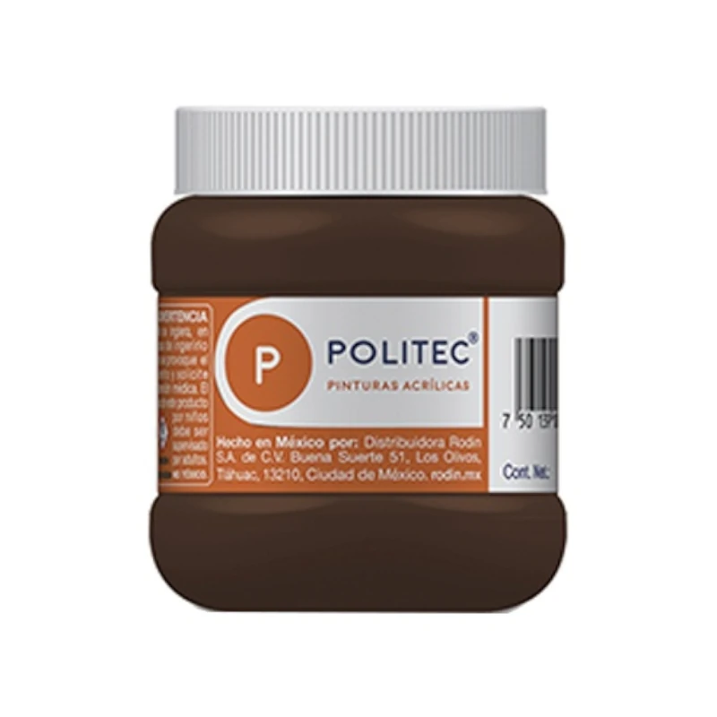 Pintura Acrilica 250Ml Café Politec