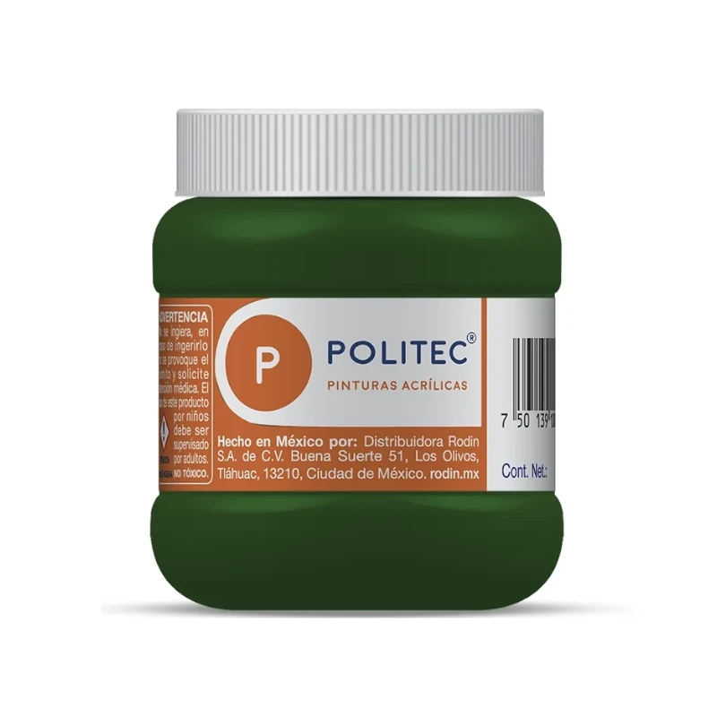 Pintura Acrilica 250Ml Verde Olivo Politec