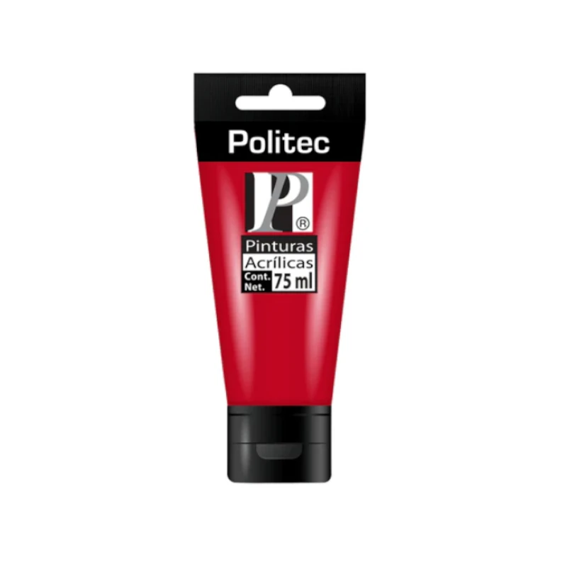 Pintura Acrilica 75Ml Rojo Toluidina Politec