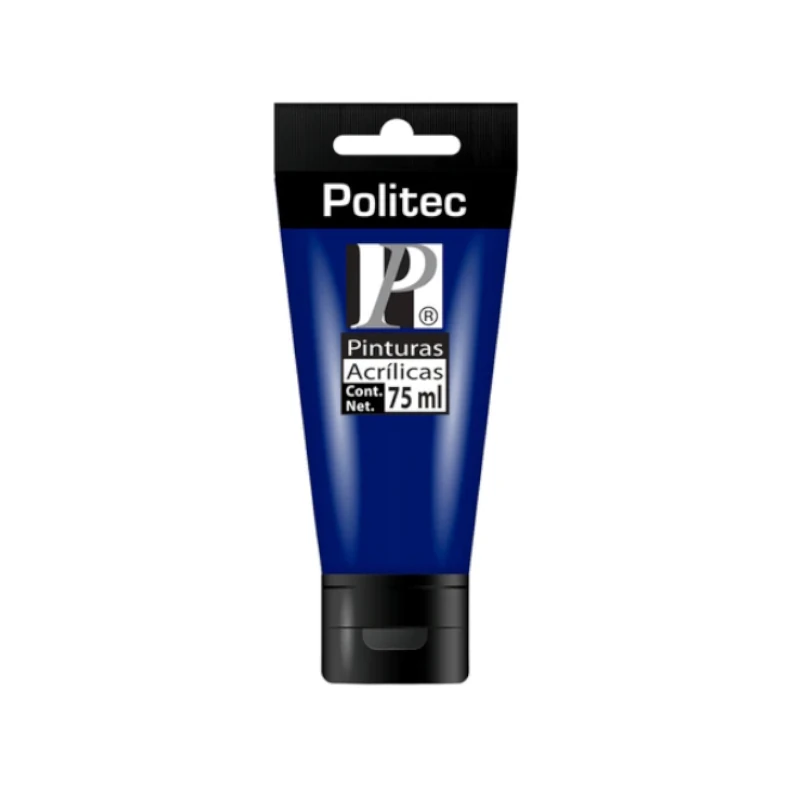 Pintura Acrilica 75Ml Azul Ultramar Politec