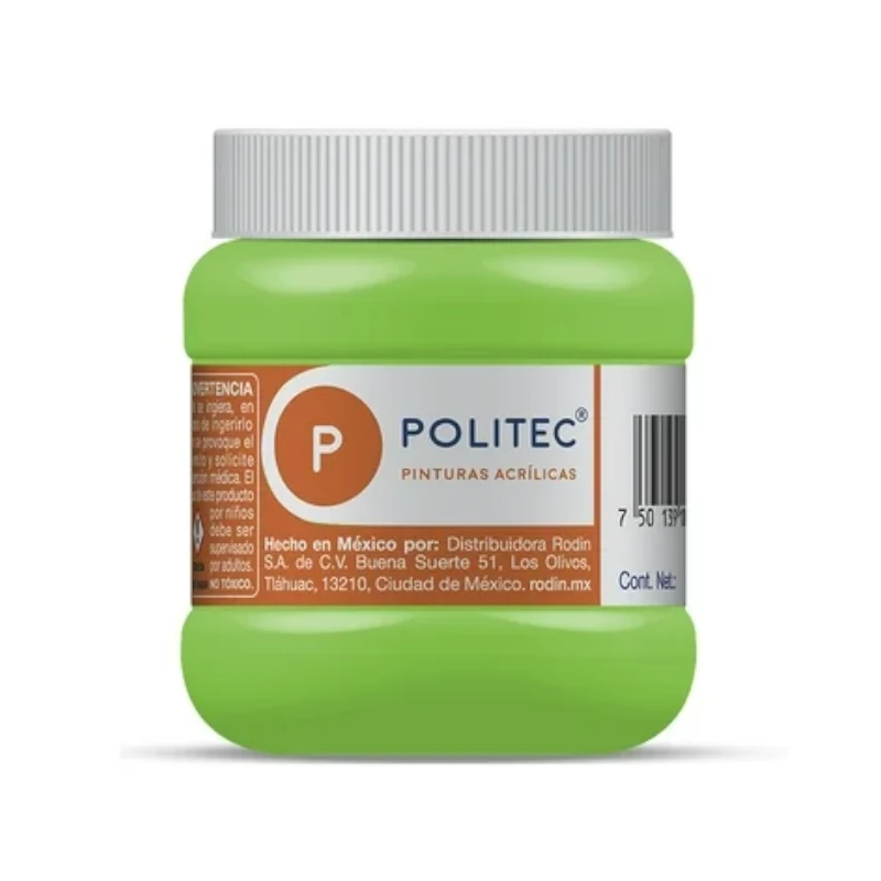 Pintura Acrilica 250Ml Verde Lima Politec
