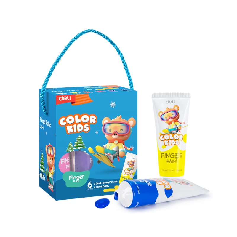 Pintura De Dedo Deli Paquete 6 75Ml