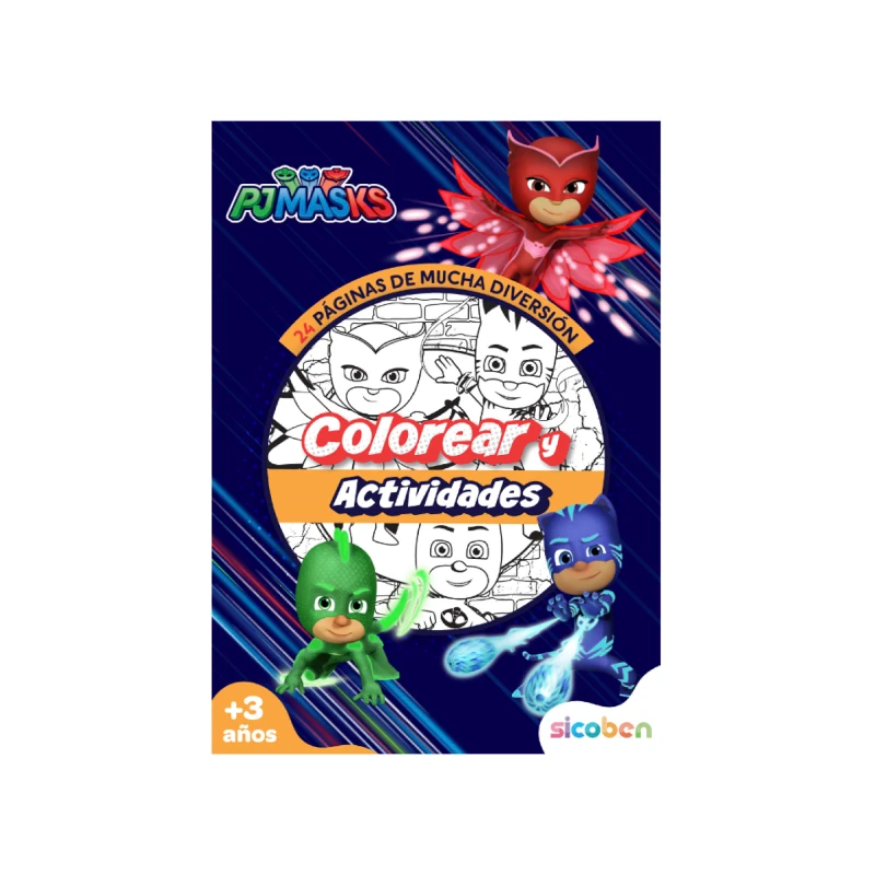Libro De Actividades Yo Coloreo Con Pj Mask 24 Pag