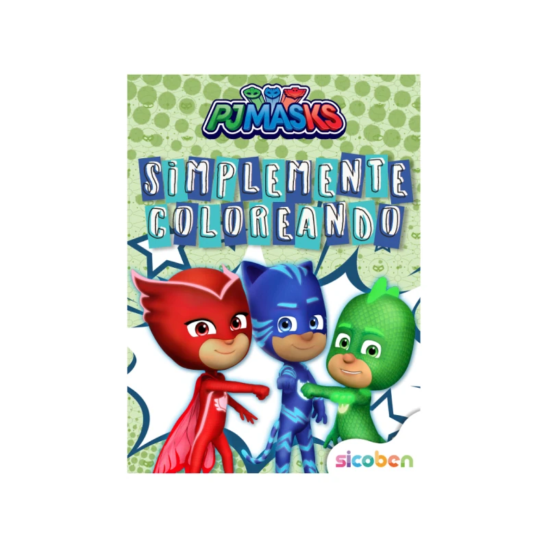 Libro De Actividades Simplemente Coloreo Con Pj Maks 24 Pag