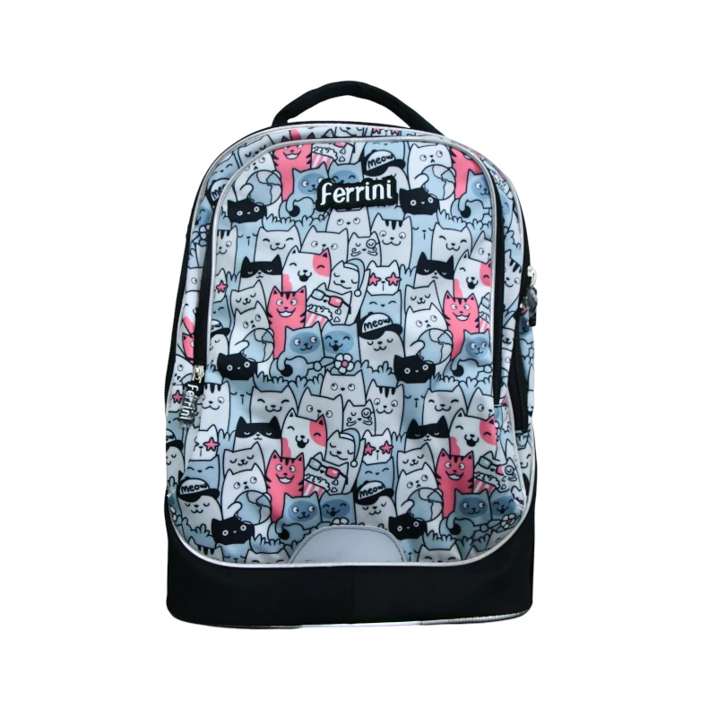Mochila Con Rodos Ferrini Cats Lovers