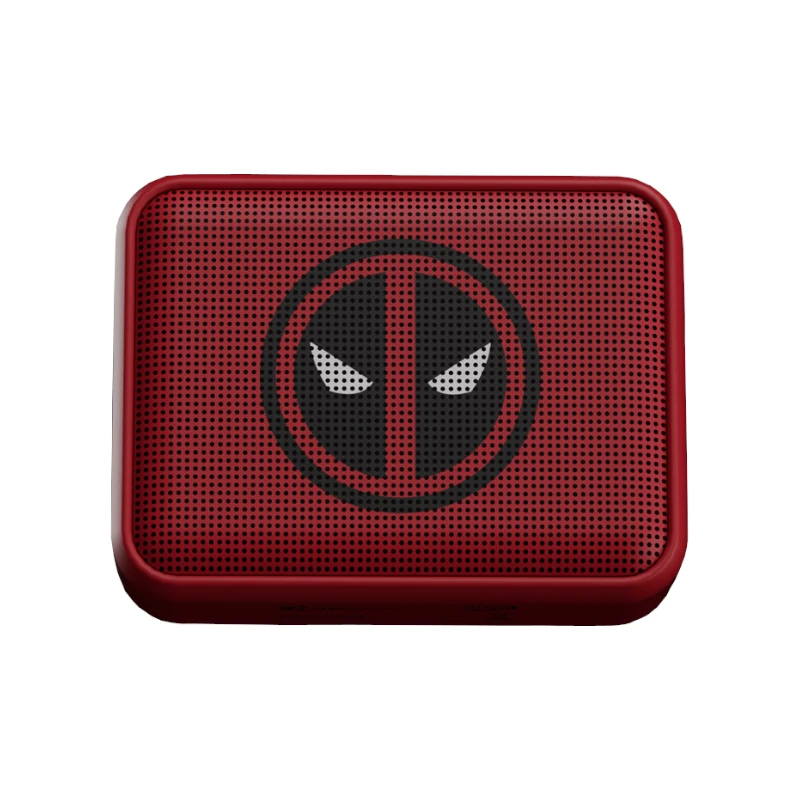 Parlante Klipx Inalambrico Portatil Marvel Deadpool 6W Rojo Kbs-025Md