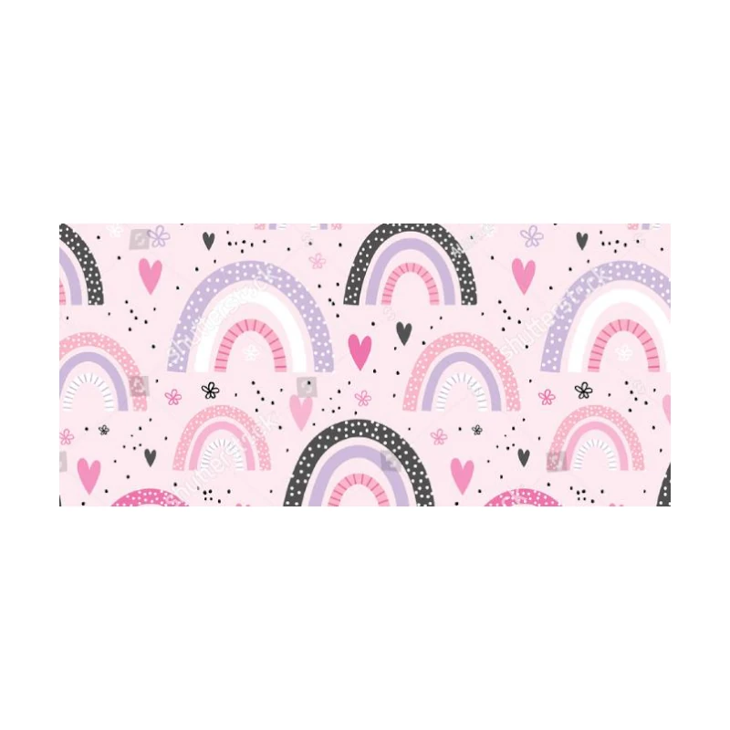 Papel Tapiz Diseño Pink Rainbow 45cmx20m Genial