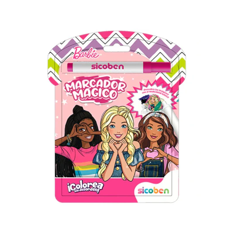 Libro De Actividades Colorea Con Agua Pasta Dura Barbie