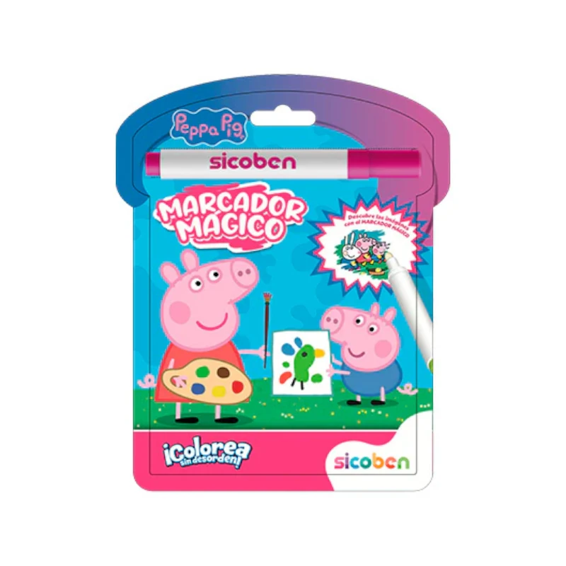 Libro De Actividades Con Marcador Magico Pasta Dura Peppa Pig