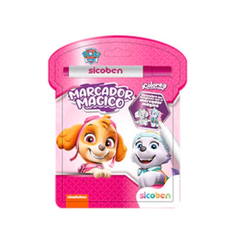 Libro De Actividades Con Marcador Magico Pasta Dura Paw Patrol