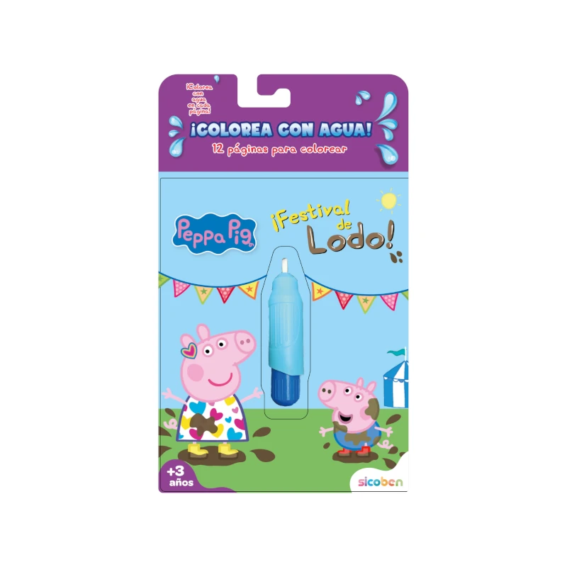 Libro De Actividades Colorea Con Agua Peppa Pig Pd 4 Pag