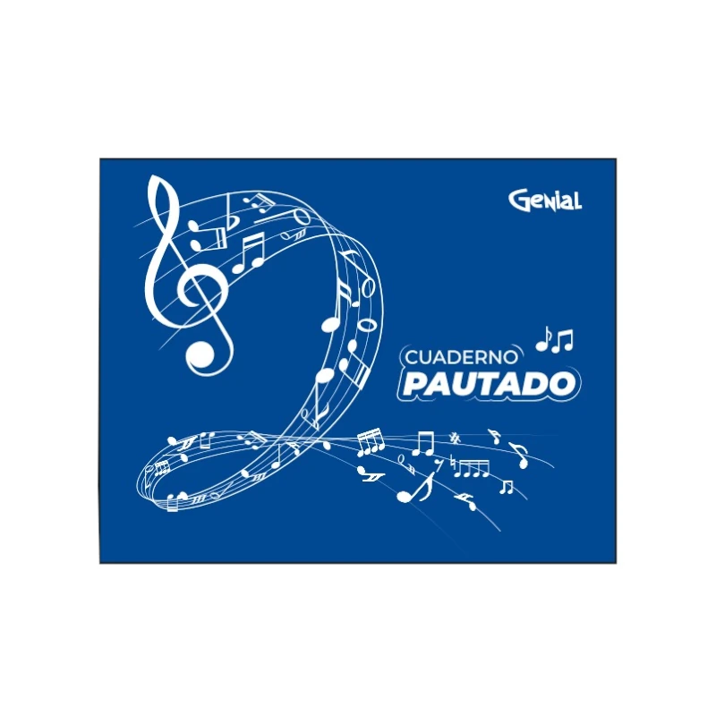 Cuaderno Musica Genial 16Hojas Pautado
