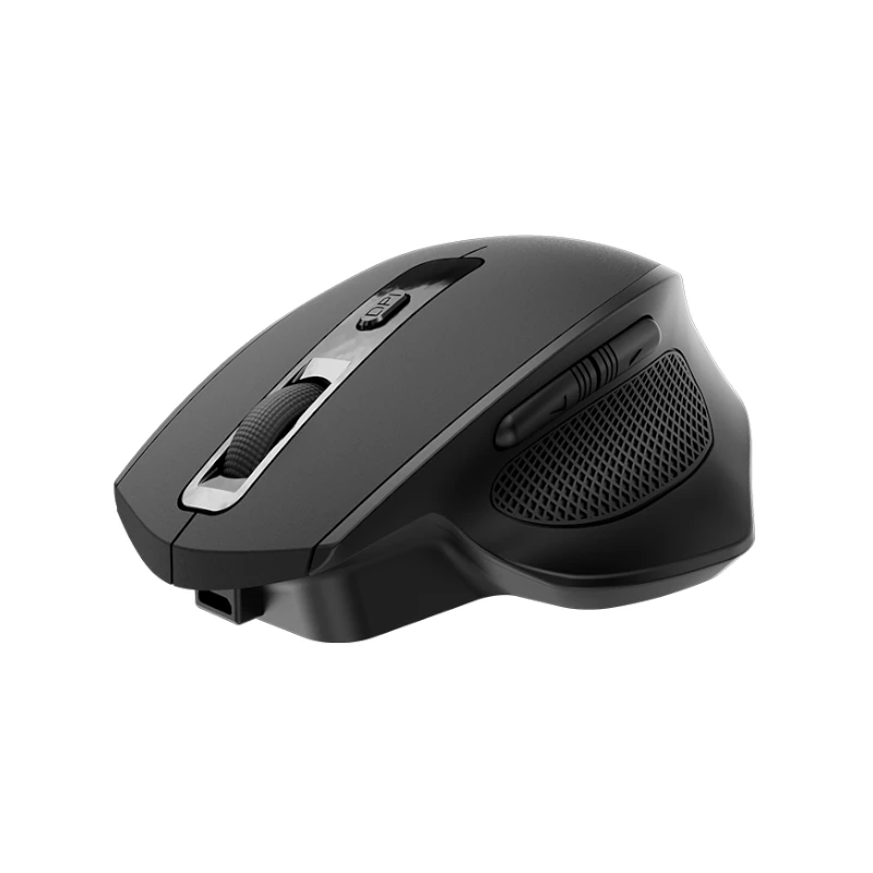 Mouse Klipx Inalambrico Ergonomico Negro Kmw-760