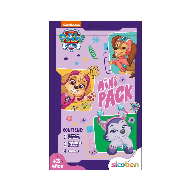 Libro De Actividades Coloreo Con Stickers Y Colores Paw Patrol
