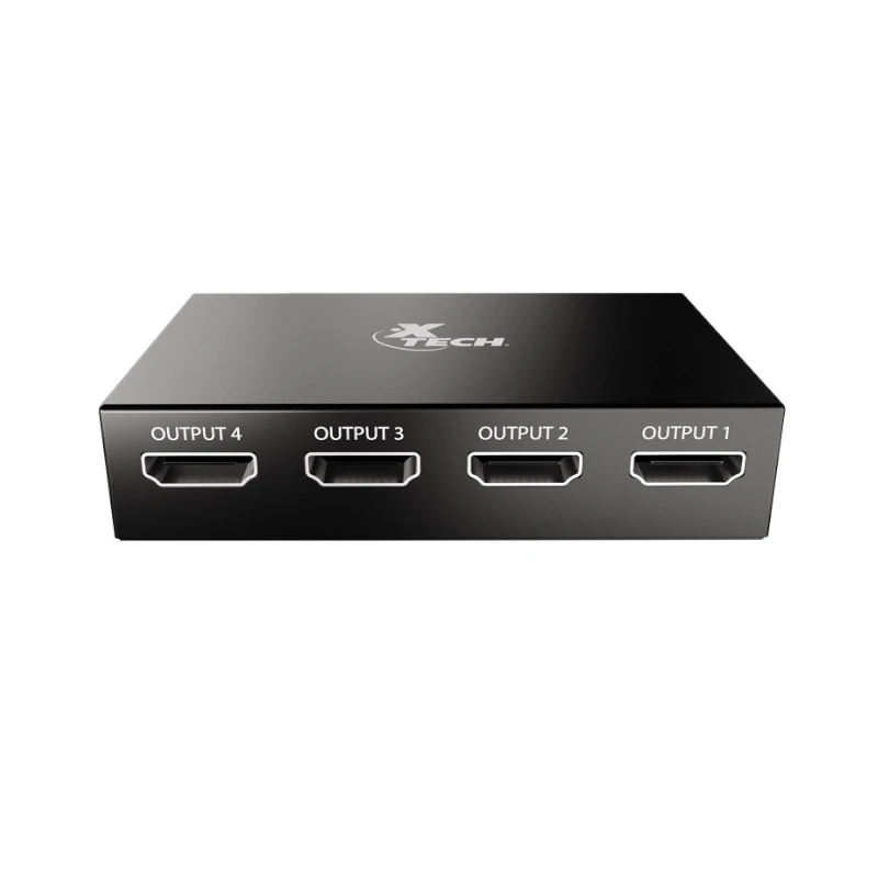 Adaptador Hdmi Splitter 4 Puertos Hembra Xtech