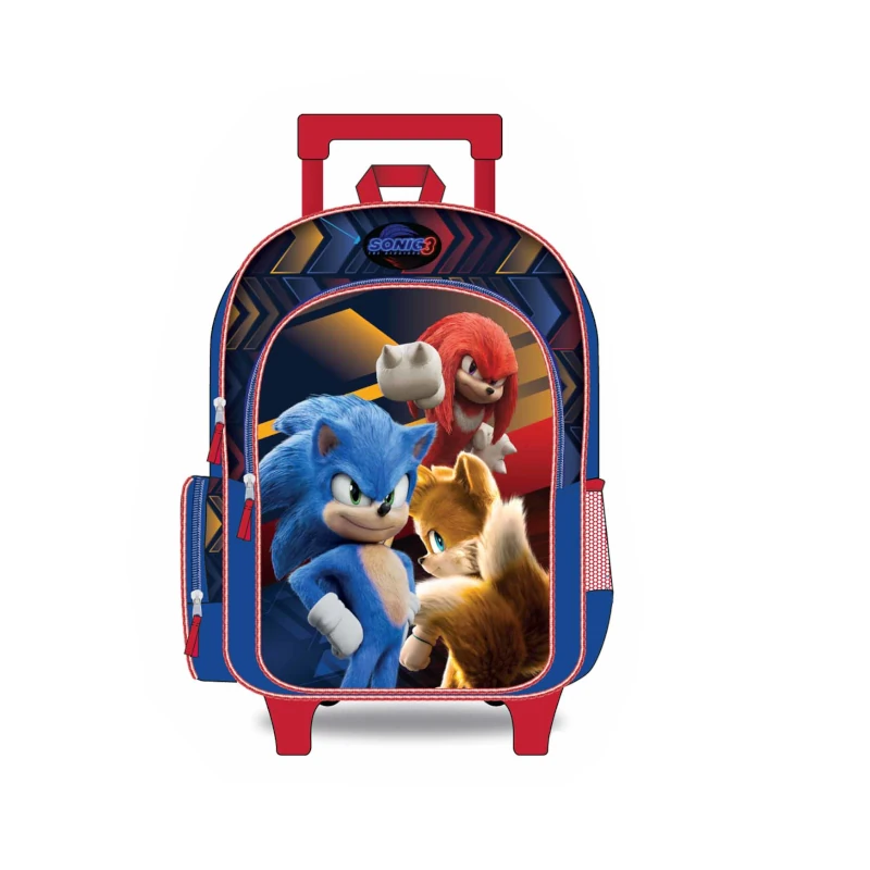 Mochila Con Rodos Sonic 16  3D P1078