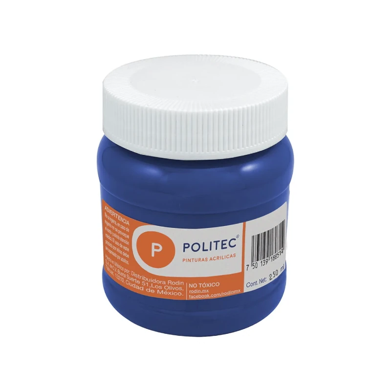 Pintura Acrilica 250Ml Azul Ultramar Politec
