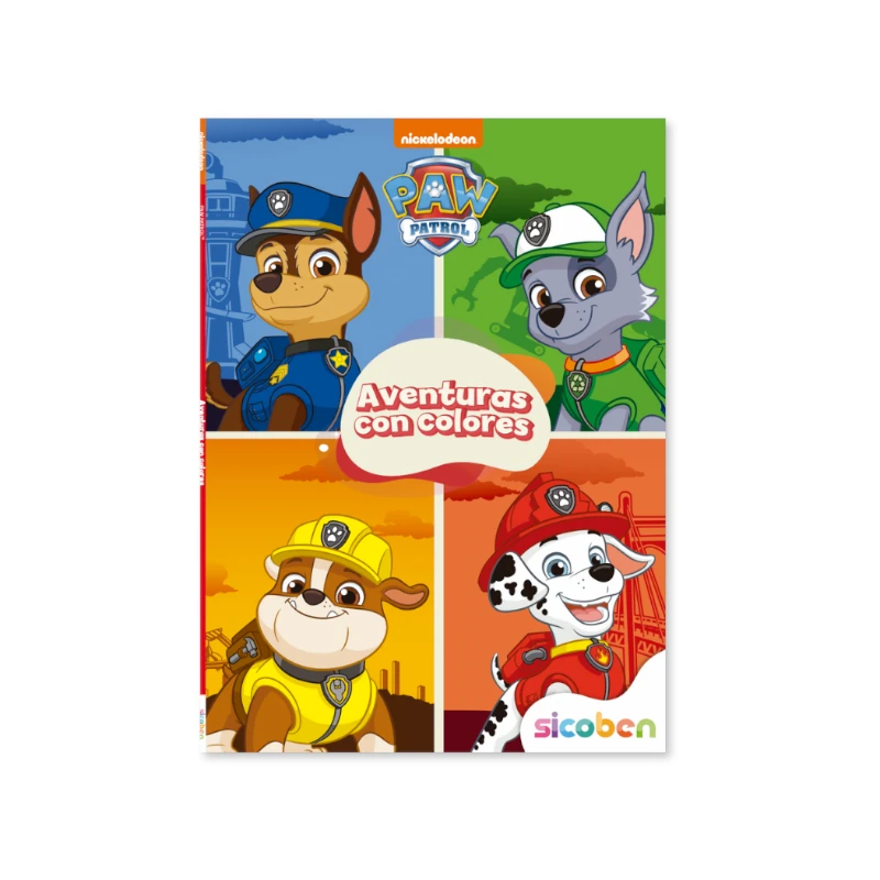 Libro De Lectura Aventuras Con Colores Paw Patrol Surtido 16 Pag
