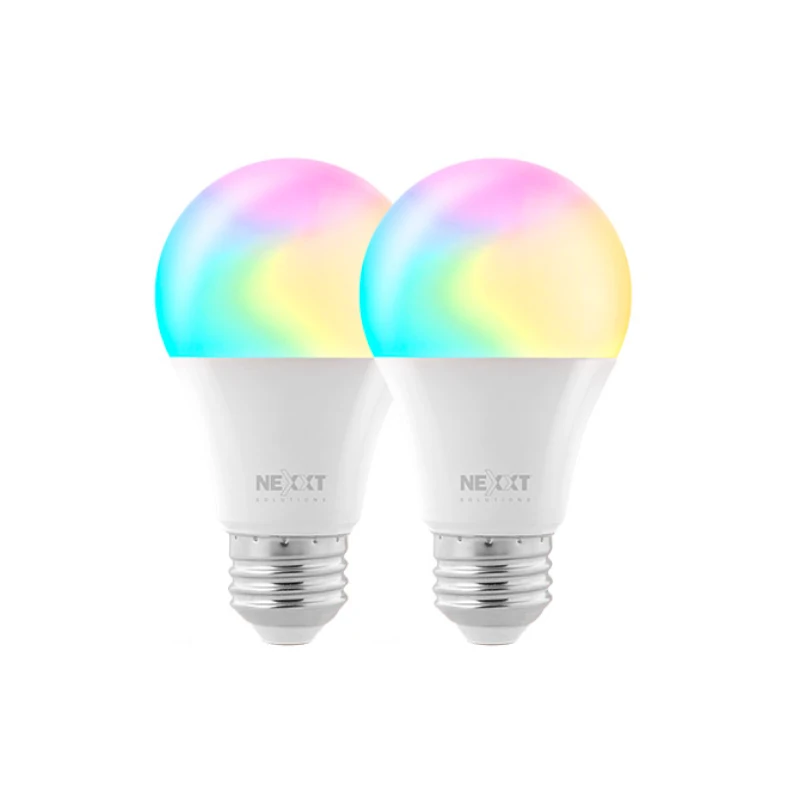 Bombillo Inteligente Led Wifi Pqt2 Nexxt Rgb A19 Multicolor