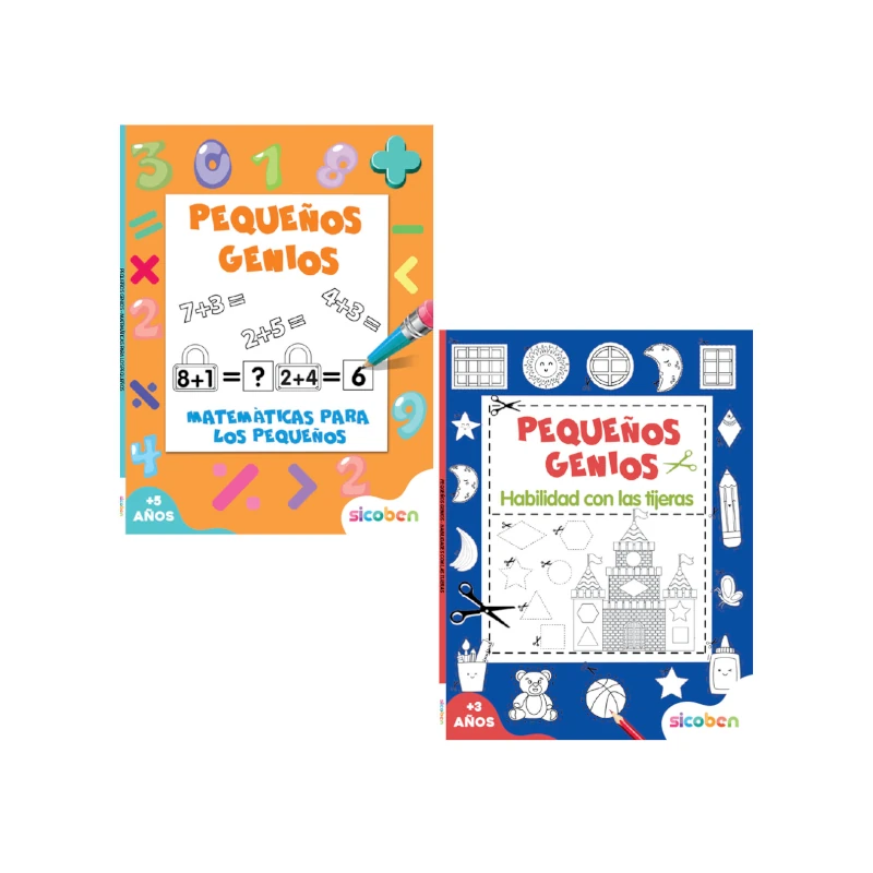 Libro De Actividades Pequeños Genios Matematicas Y Tijeras