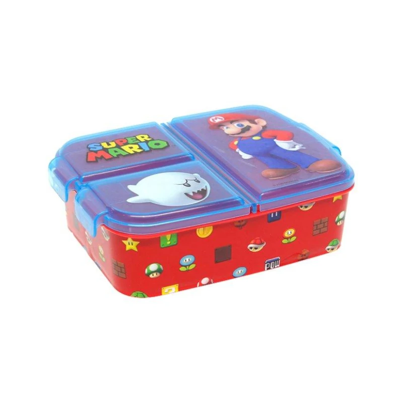 Recipiente Plastico Con Tapa Super Mario