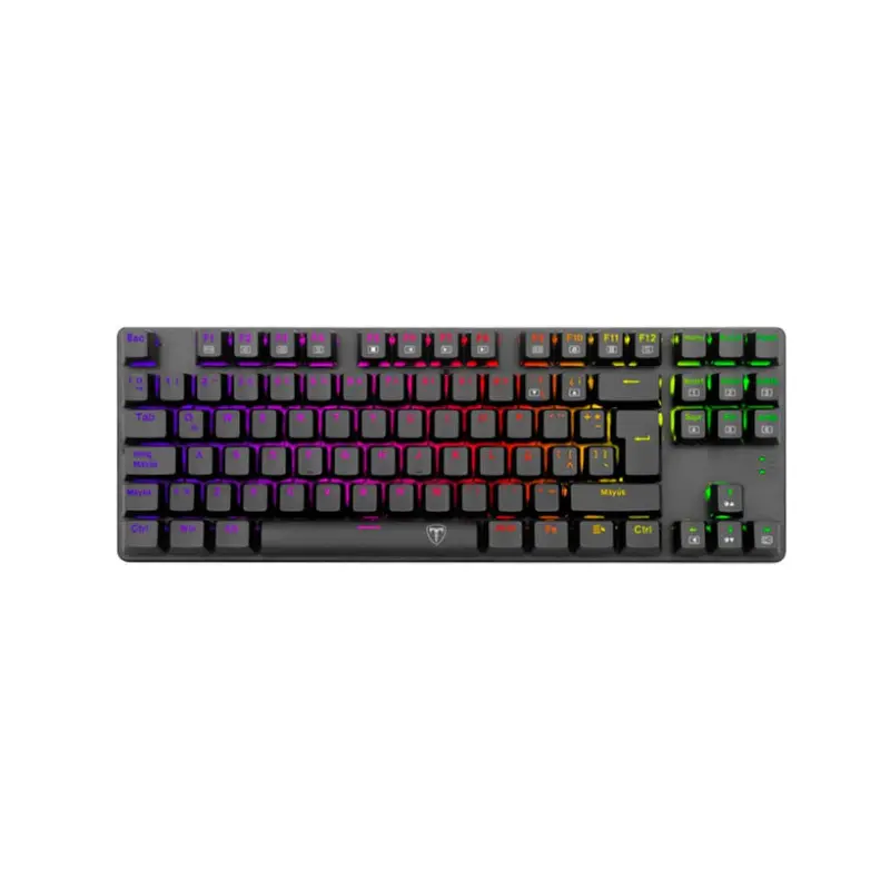 Teclado T-Dagger Gaming Bora Usb Negro Rgb Tkl Switch Azul Tgk315 Mecanico Anti-Ghosting