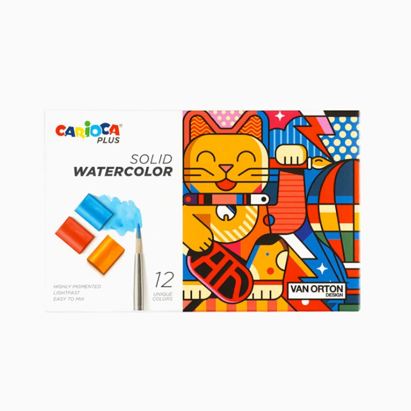 Acuarela 12 Colores Carioca + Pincel Blister