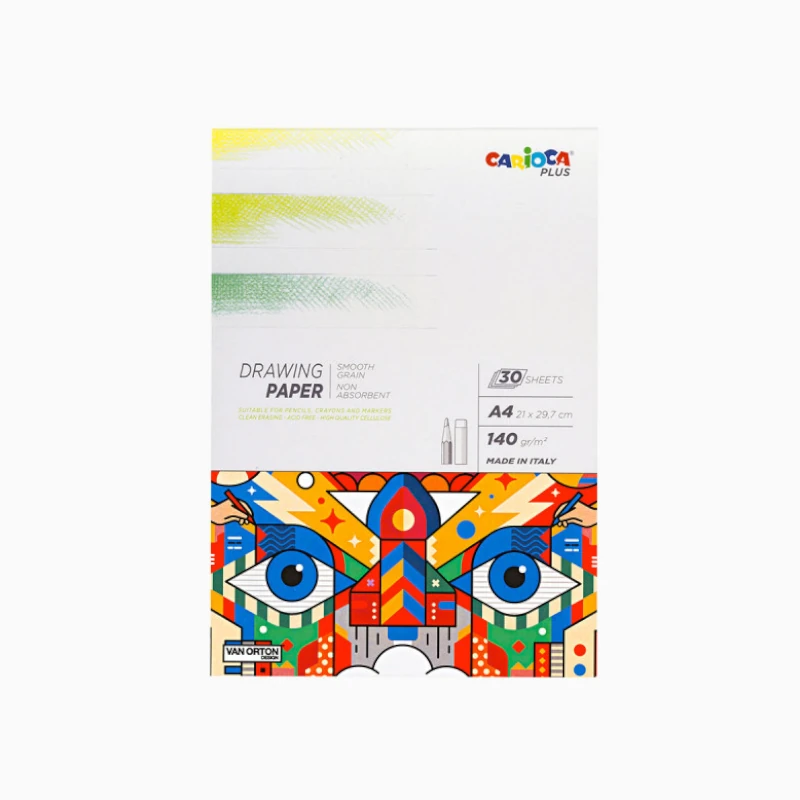 Block Dibujo A4 140Gr 30Hjs Vertical Carioca Plus Drawing