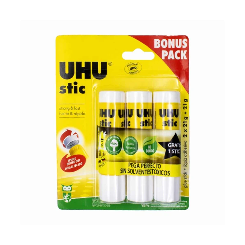 Barra Adhesiva Uhu Prom3X2 21Gr Blister