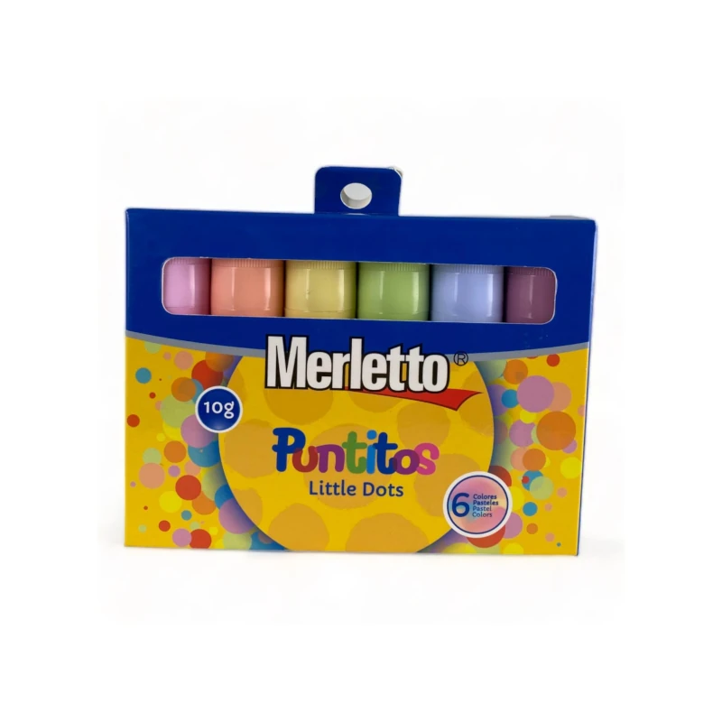 Tempera Escolar En Barra Paquete6 Pastel