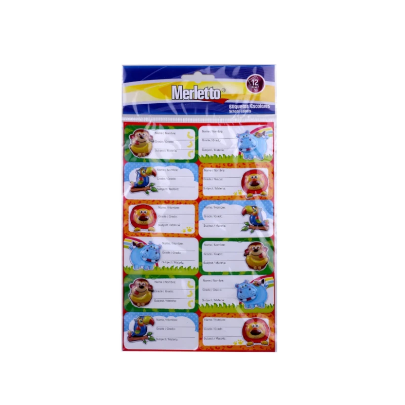Etiquetas Materia Merletto Paquete12 Para Niño