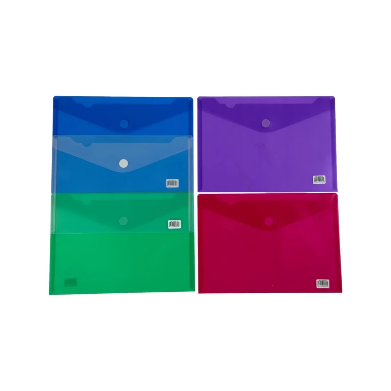 Sobre Plastico A4 Merletto Con Broche Horizontal Surtido