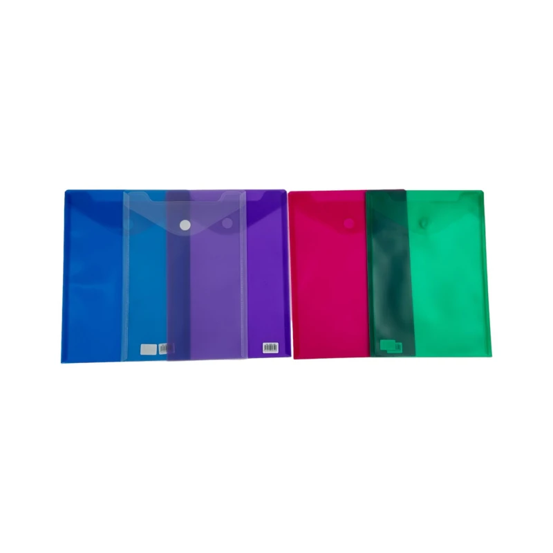 Sobre Plastico A4 Merletto Con Broche Vertical Surtido