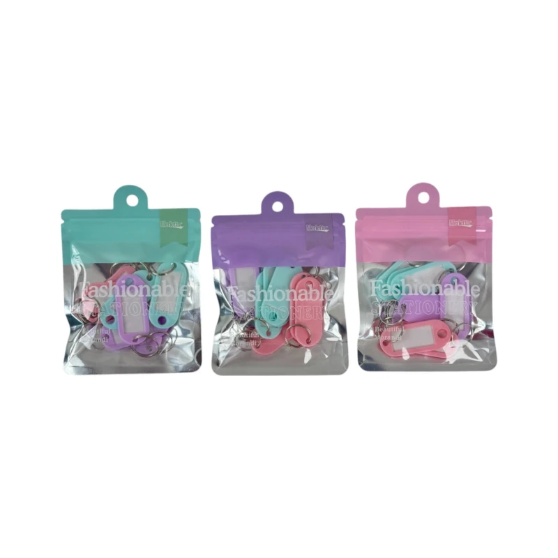 Llavero Plastico Paquete8 Merletto Pastel