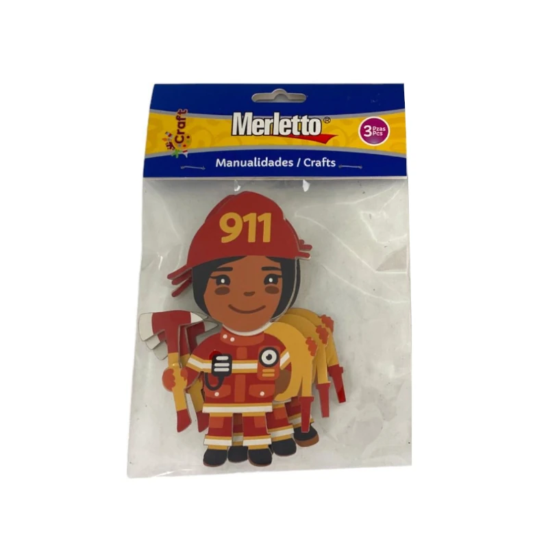 Foamy Adhesivo 3D Bomberos Merletto