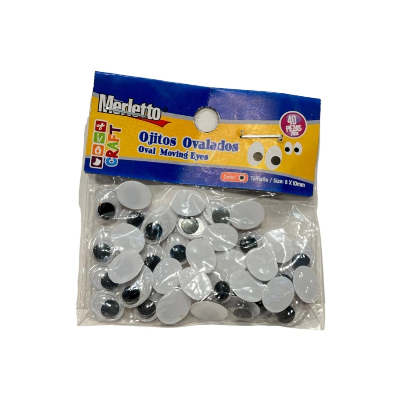 Ojos Moviles Paquete40 Ovalados Merletto