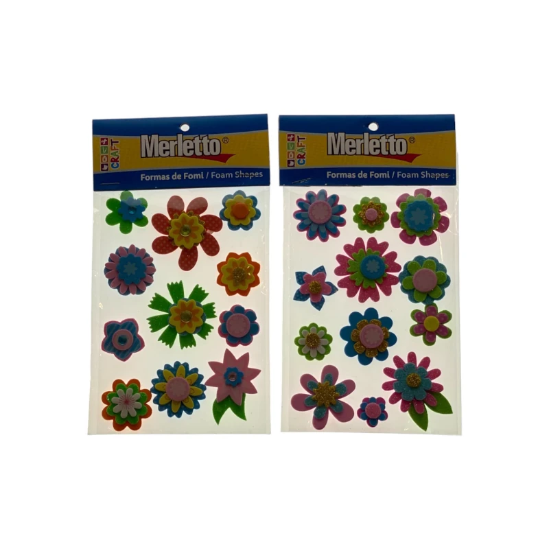Foamy Adhesivo 3D Flores Merletto