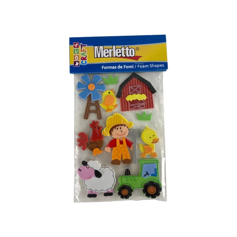 Foamy Adhesivo 3D Granja Merletto