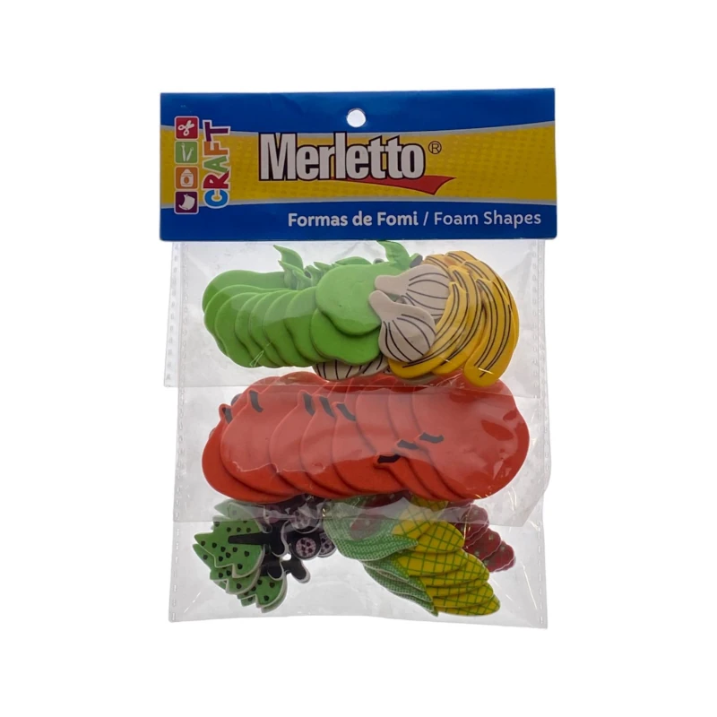Foamy Adhesivo 3D Vegetales Y Frutas Merletto