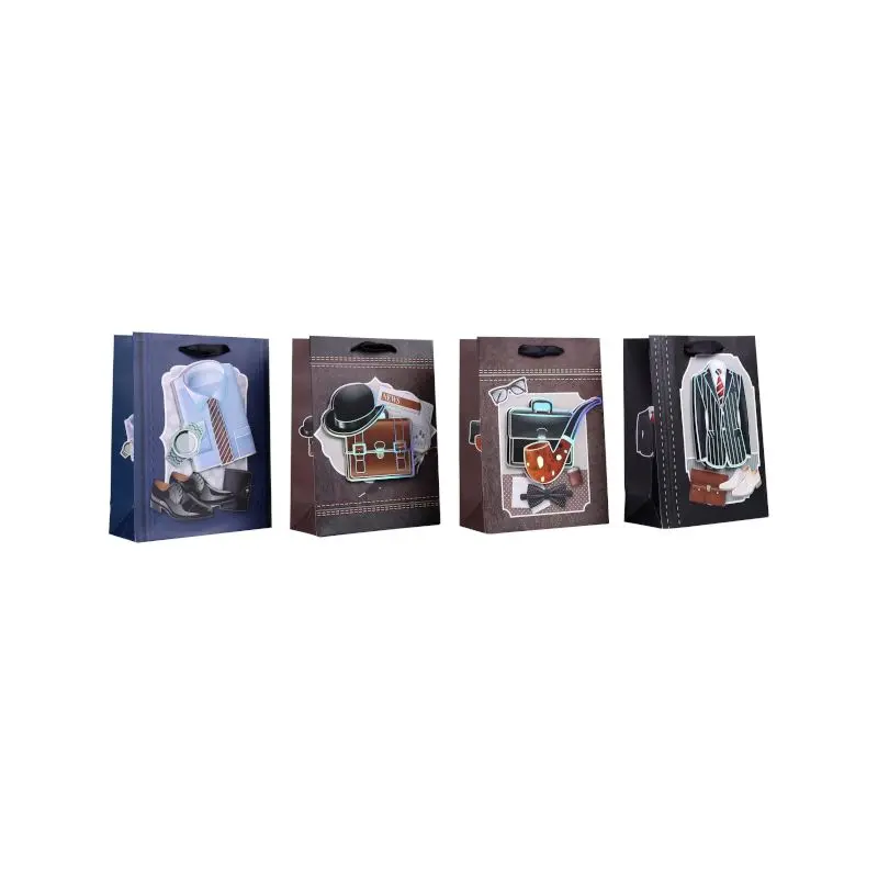 Bolsa Para Regalo Merletto Grande 3D Caballero Surtido 20801