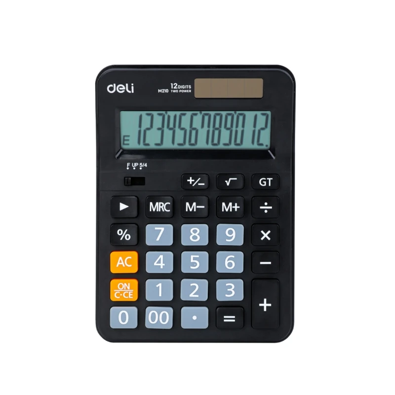 Calculadora Deli Escritorio 12 Digitos Negro