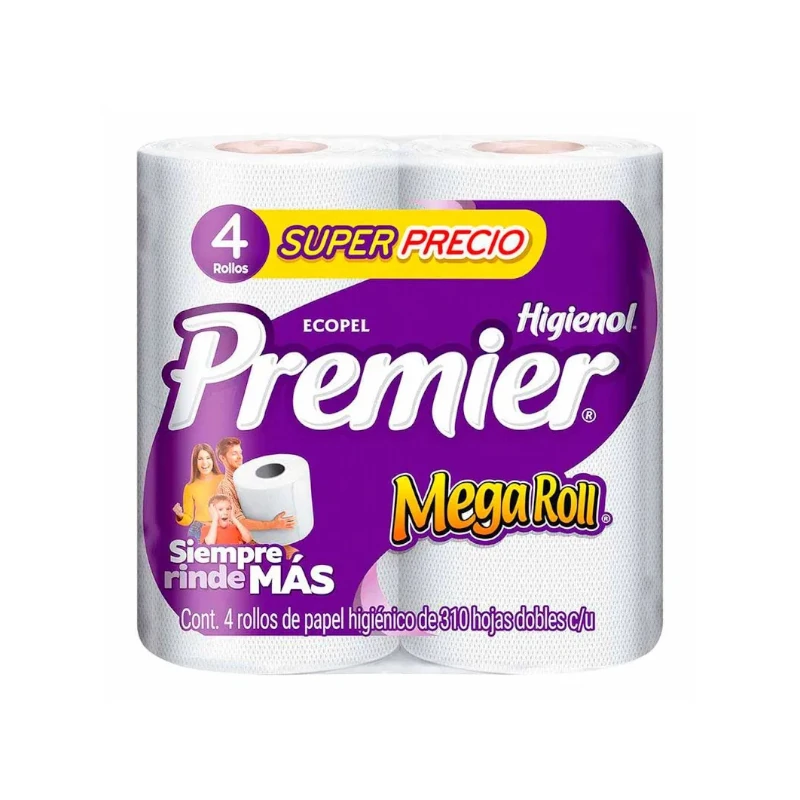 Papel Higienico Premier Mega Roll 4 Rollos