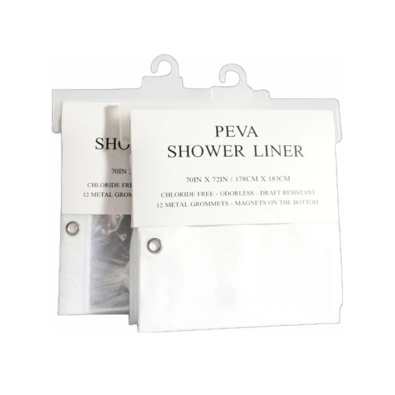 Cortina Para Baño 70X72  Con Aros Surtido