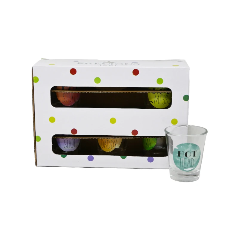 Vasos De Vidrio Shots 1.7Oz Paquete6 Hot Head