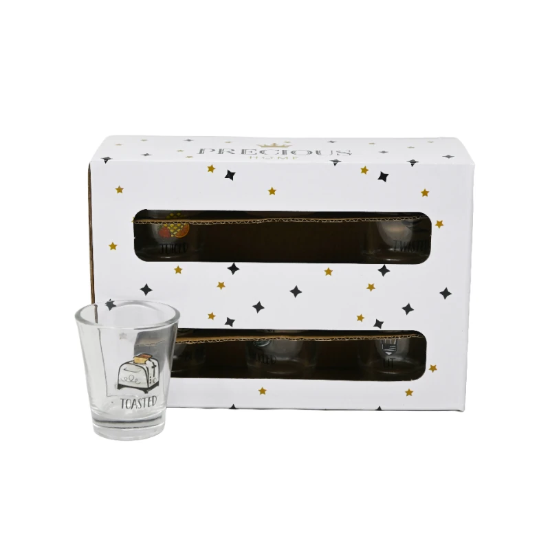 Vasos De Vidrio Shots 1.7Oz Paquete6 Toasted