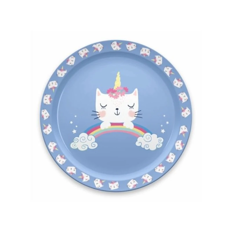 Plato Infantil 8.2  Gato Unicornio