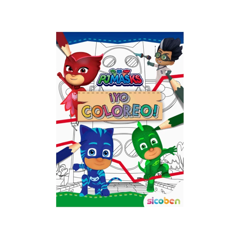 Libro De Actividades Yo Coloreo Pj Mask 24 Pag