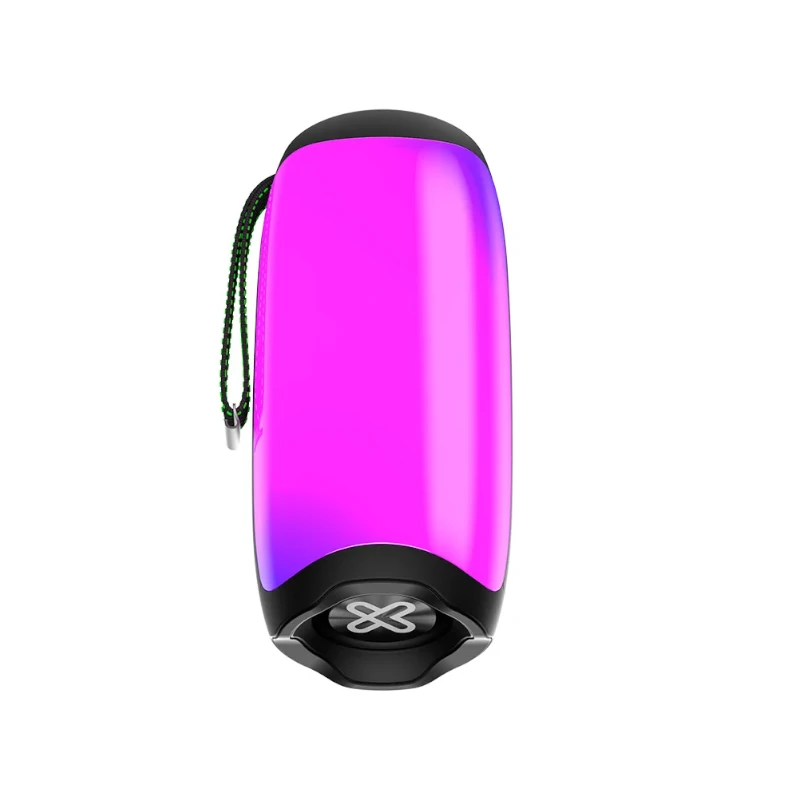 Parlante Klipx Inalambrico Portatil 12W Negro Led Kbs-350Bk