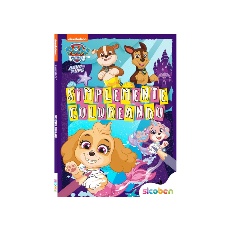 Libro De Actividades Simplemente Coloreando Con Paw Patrol 24 Pag